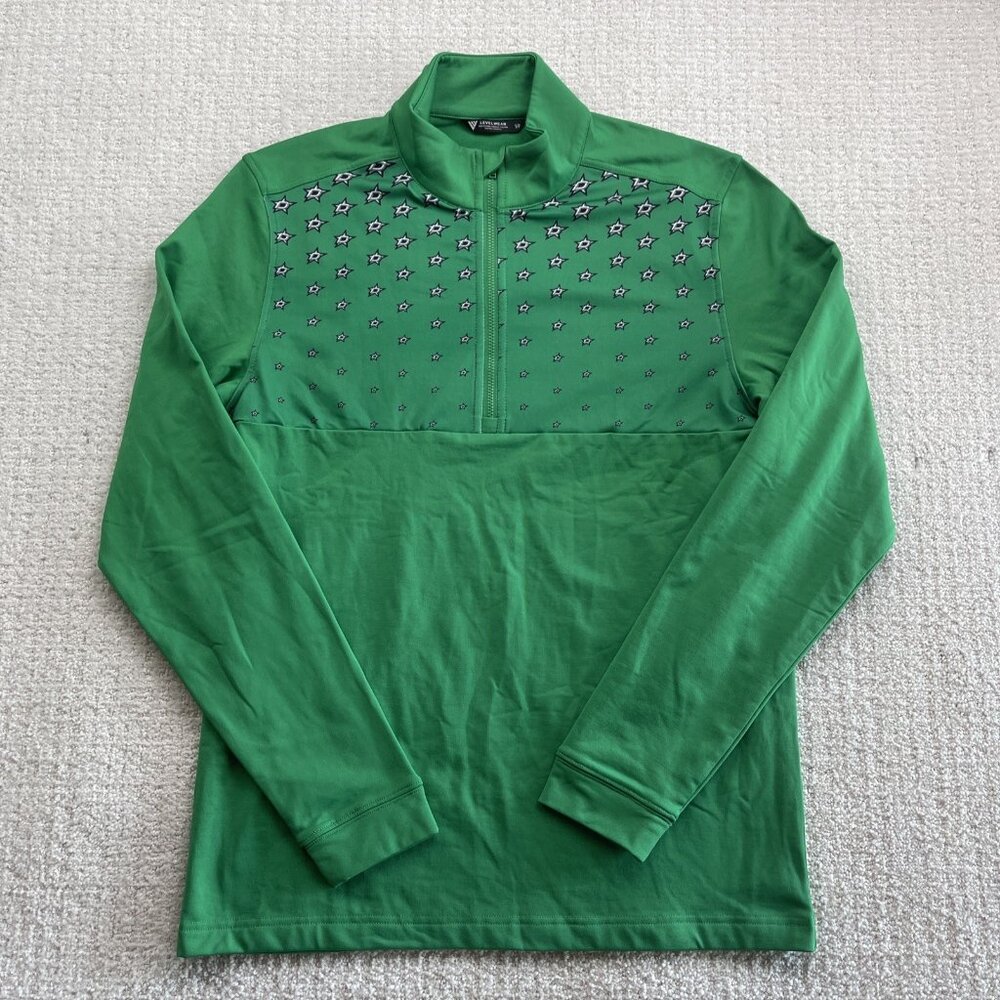 Levelwear Dallas Stars NHL x PGA Scout Midlayer 1/4 Zip Pullover Men Sz S NEW